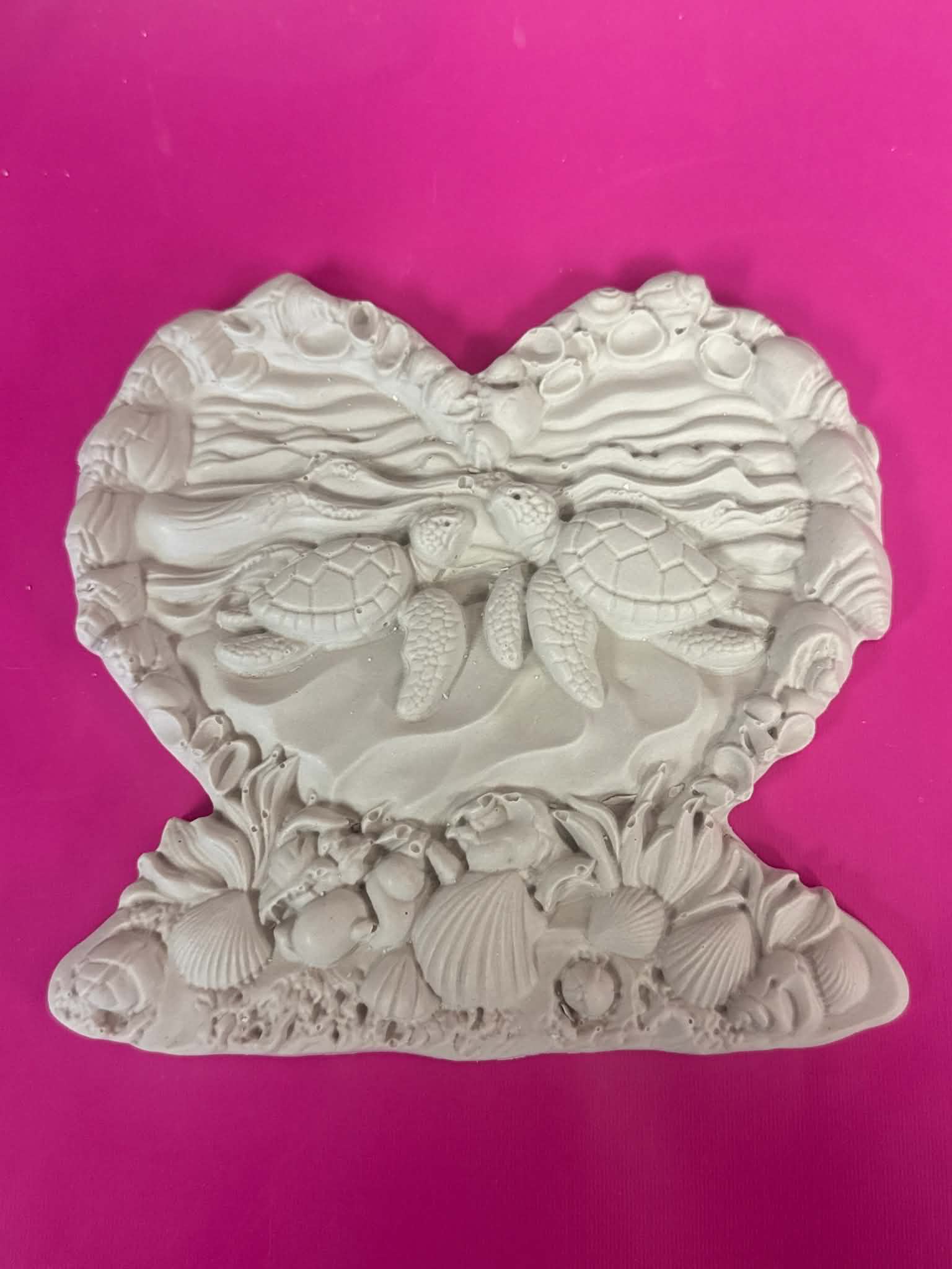 LARGE TURTLE PLAQUE WITH PAINTABLE EASEL KIT