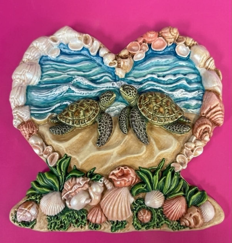 LARGE TURTLE PLAQUE WITH PAINTABLE EASEL KIT