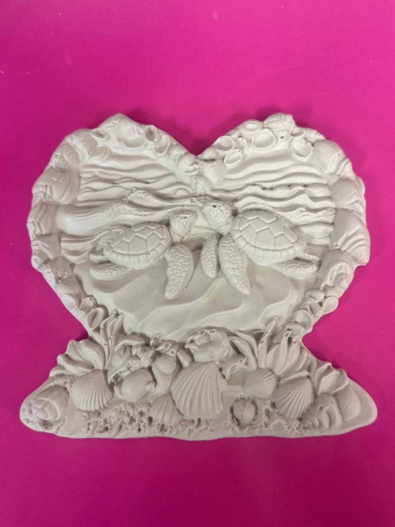 LARGE TURTLE PLAQUE WITH PAINTABLE EASEL KIT